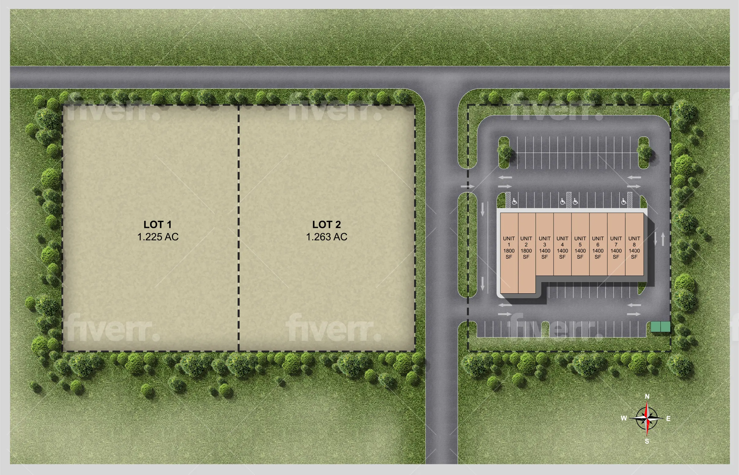 Palm Vista Plaza 3D
